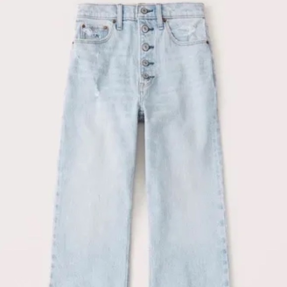 Wide Leg Cropped Jean Light Wash 